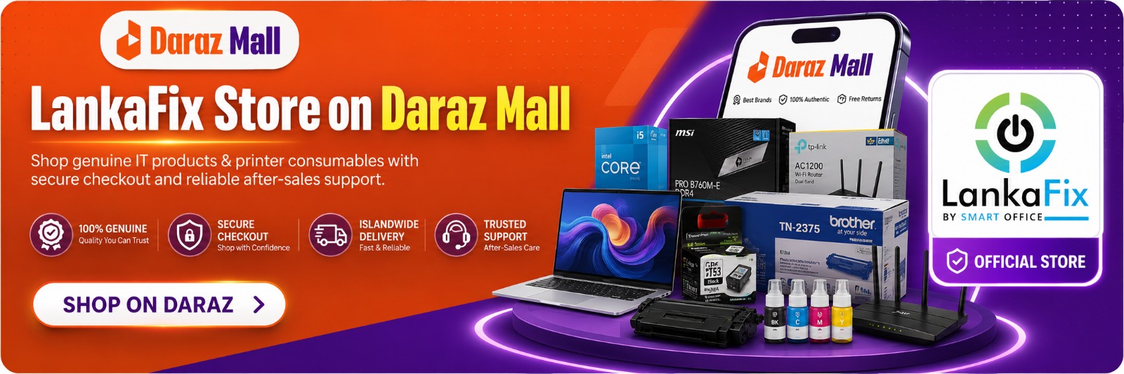 LankaFix Store on Daraz Mall # 100% genuine, secure checkout, islandwide delivery